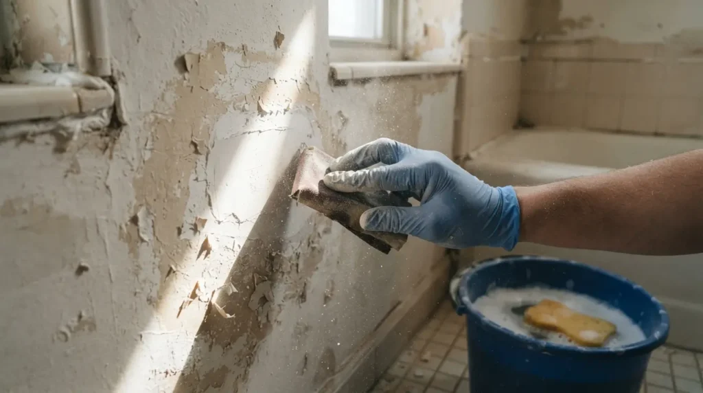 How to Prep a Bathroom Wall Before Painting
