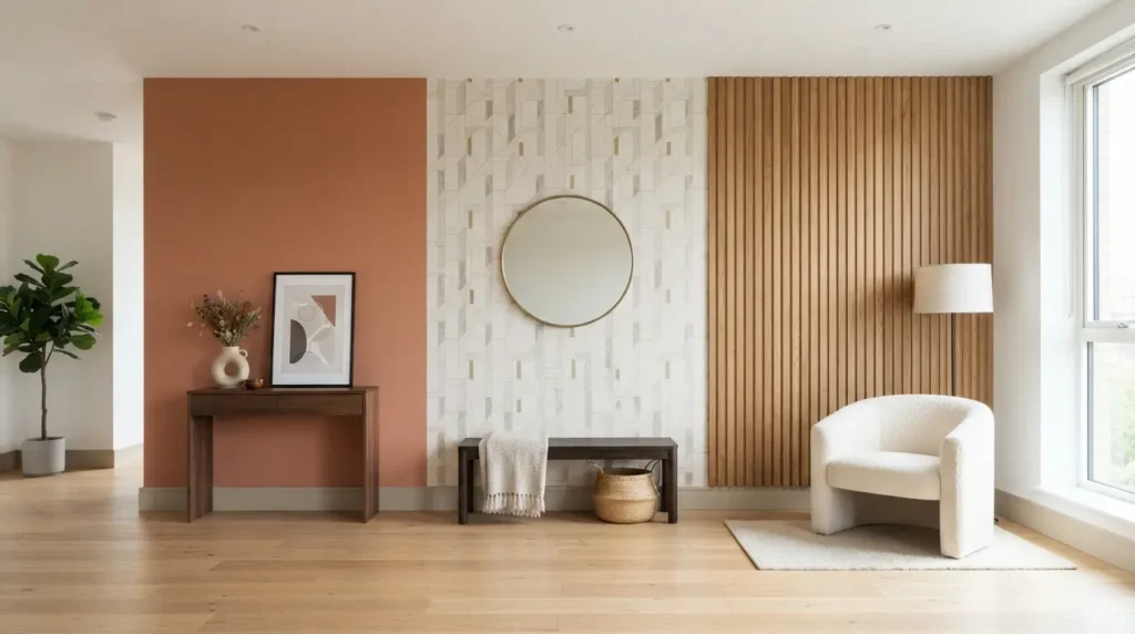 Choose Your Material Paint, Wallpaper, or Panelling
