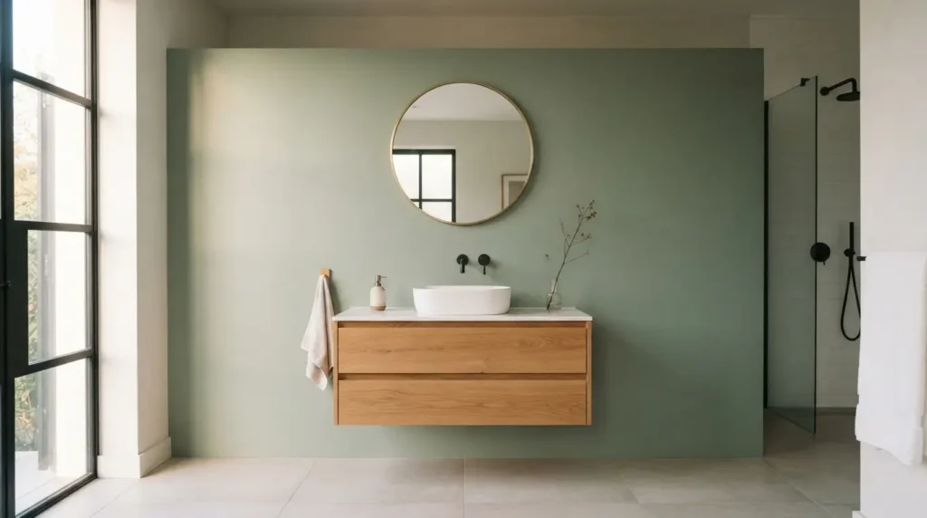 Choose a Bold Solid Colour Panel for a Minimalist Look