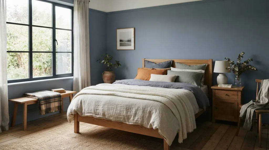 Dusty Cornflower Blue for an Everyday Calm Bedroom