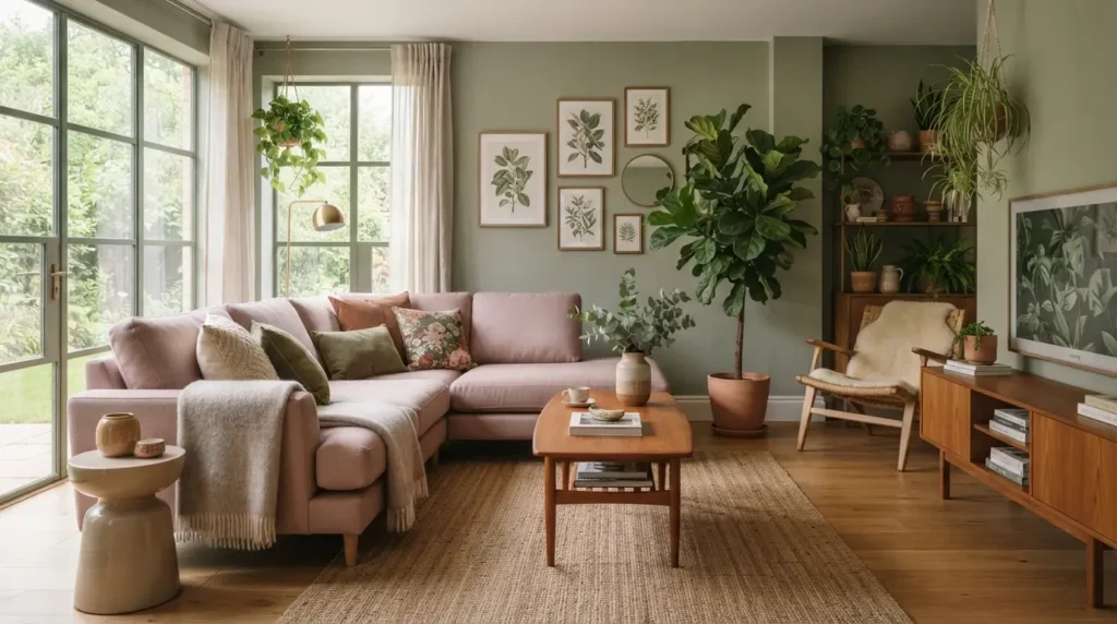 Dusty Pink and Sage Green