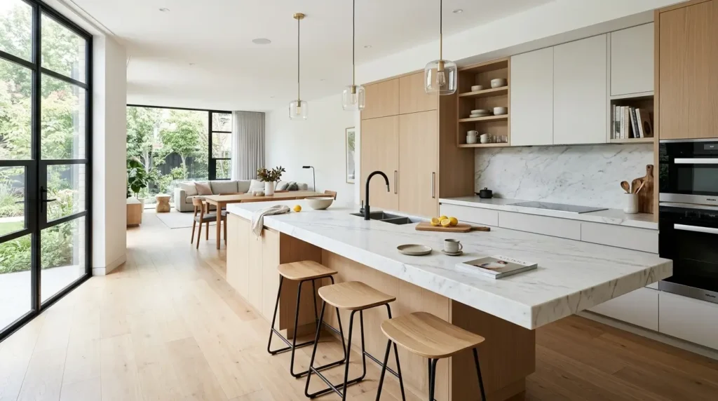 Extend the Kitchen Island Into a Breakfast Bar