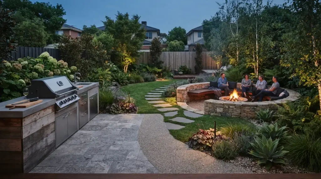 Fire Pit Seating as a Separate Zone