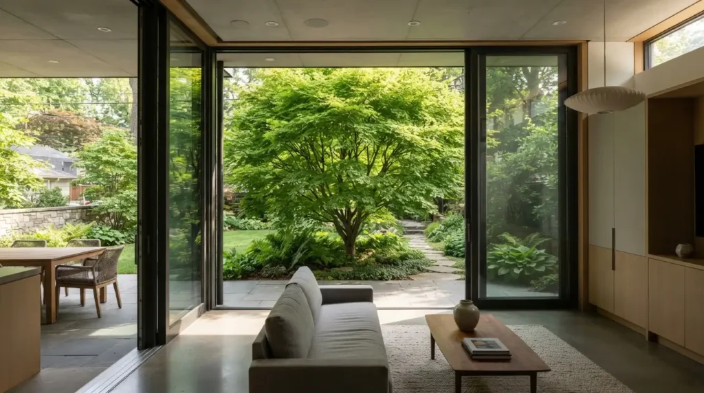 Frame a Specific Garden View as You Walk Through