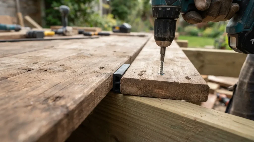 Lay and Fix the Decking Boards