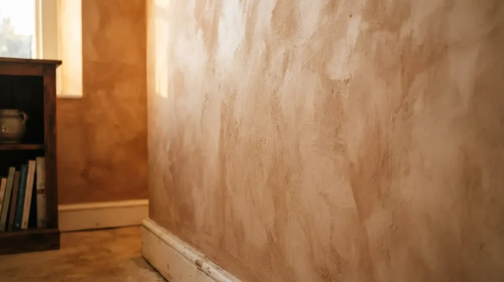 Limewash or Microcement Textured Finish
