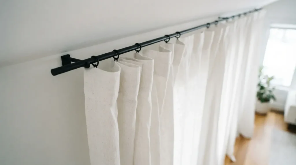 Slim, Minimal Poles That Let the Curtains Lead