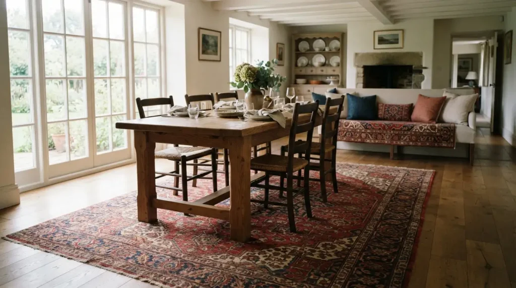 Bold Pattern for a Large Dining Room