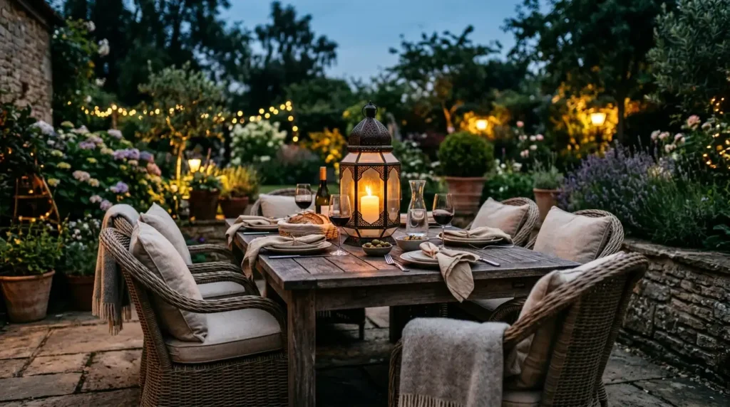 Build a Proper Outdoor Dining Set, Not Just a Table and Chairs
