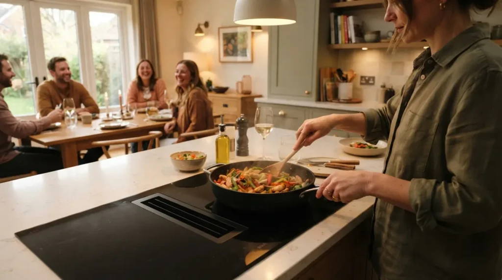 Fit a Cooktop Into the Island for Sociable Cooking