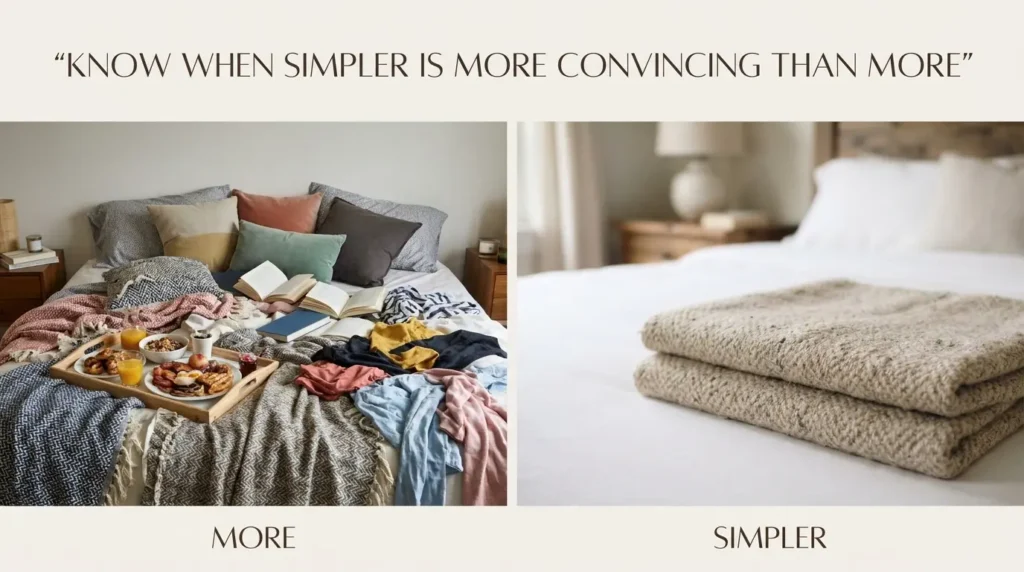 Know When Simpler Is More Convincing Than More