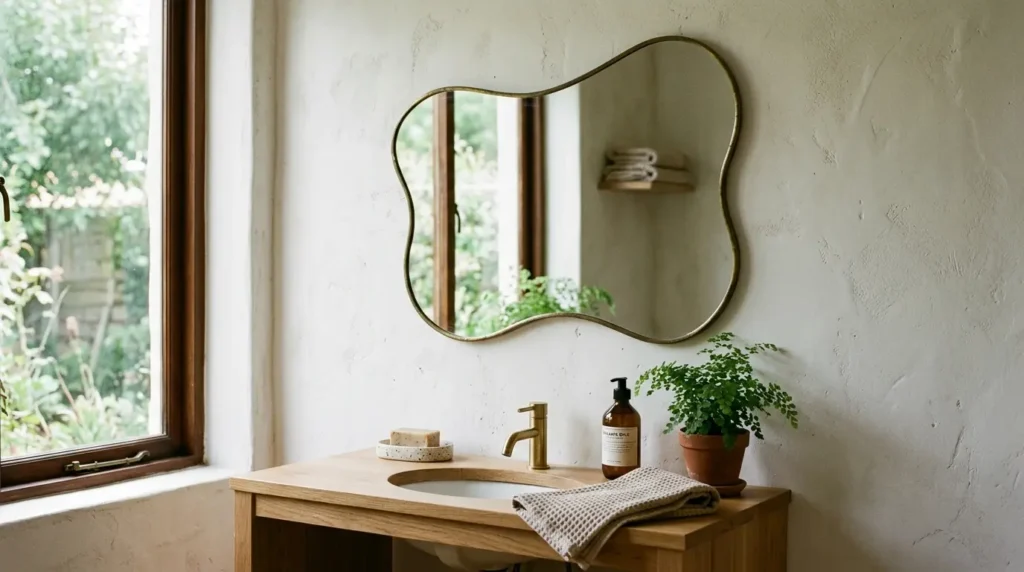 Organic mirrors, sometimes called wavy or blob mirrors