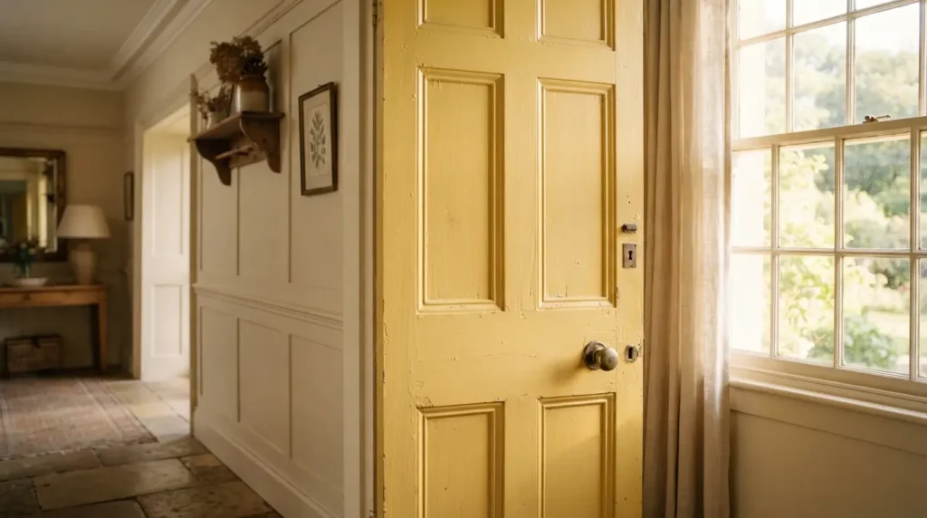 Soft, Golden Yellow for a Traditional Interior