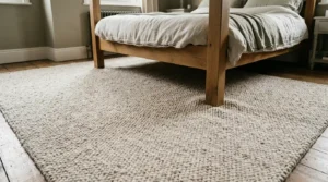 A bedroom rug does more than cover the floor.