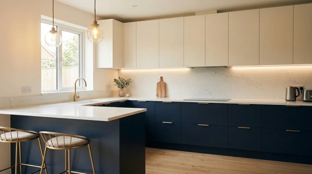 Add Under-Cabinet Lighting and a Statement Pendant