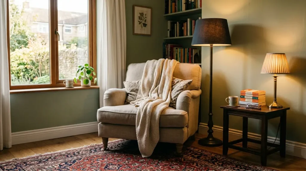 Anchor the Layout With Rugs and Lighting