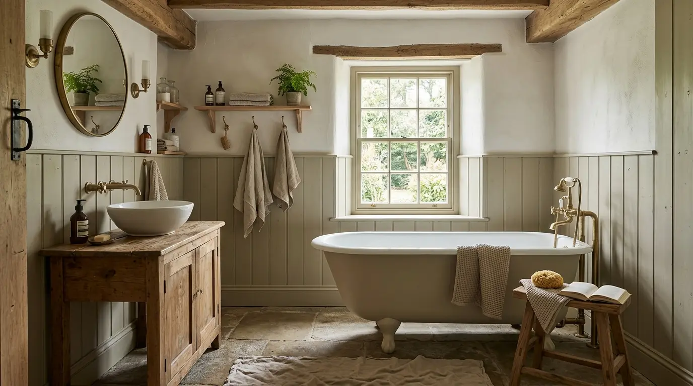 Farmhouse Bathroom Ideas for a Warm and Charming Look