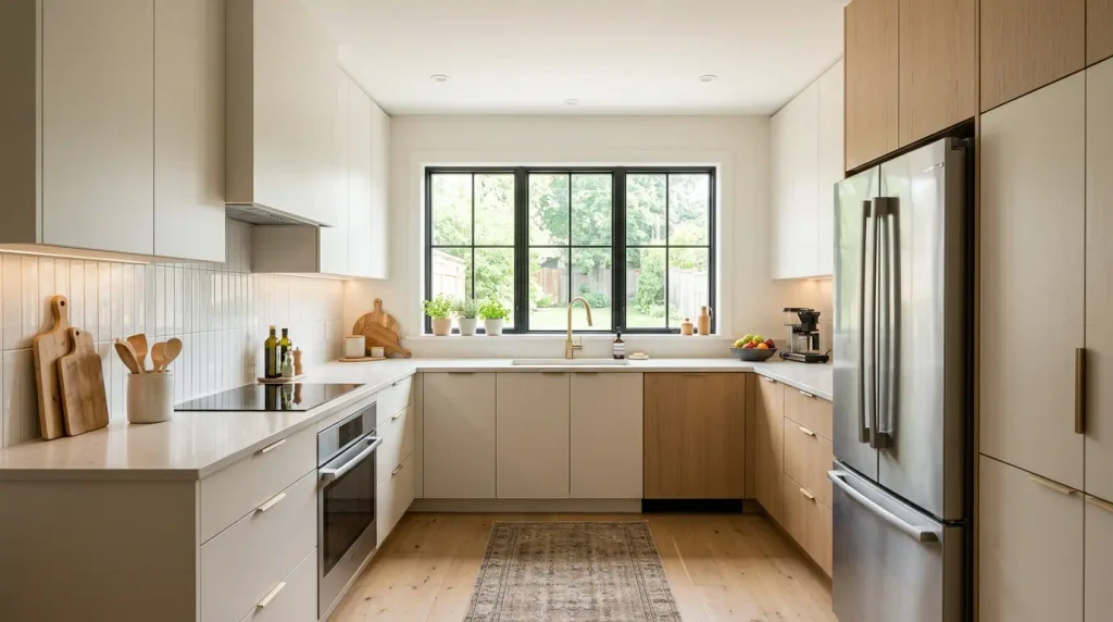 Place the Sink on the Long Leg with a Window