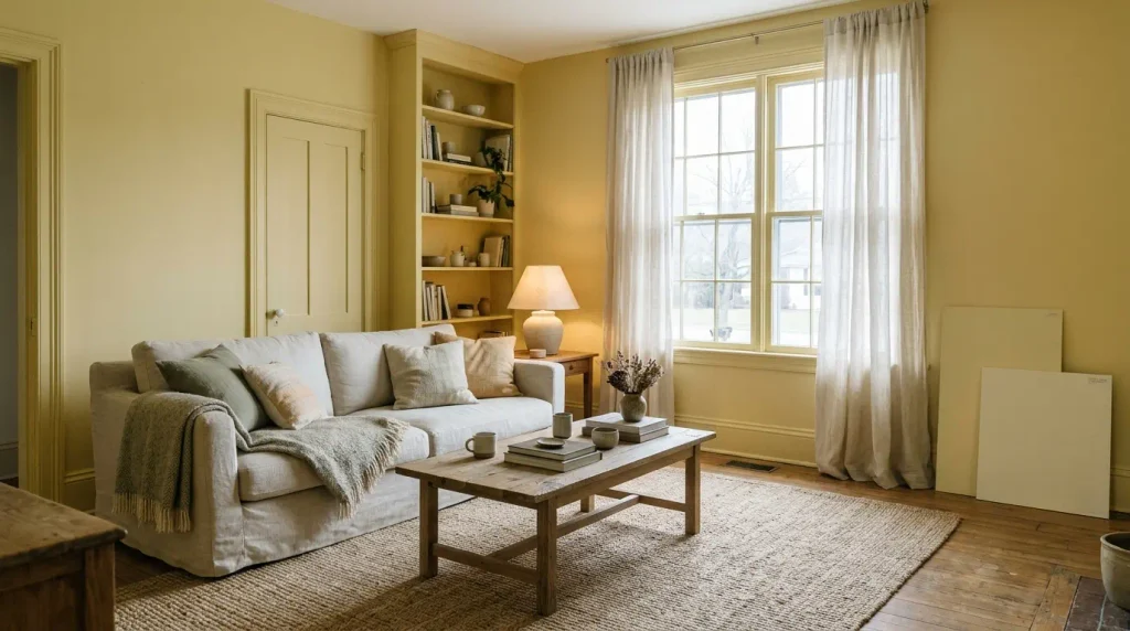 Soft Yellow for a North-Facing Room